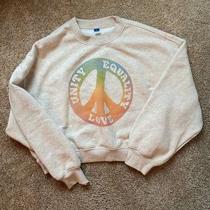 Old Navy Crop Pullover Sweatshirt